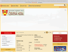 Tablet Screenshot of cervenahora.cz